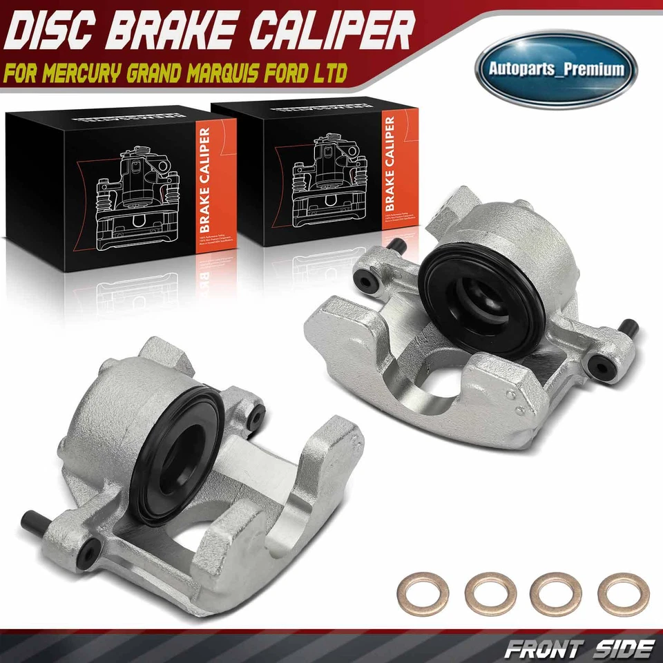 Par de pinzas de freno delanteras para Ford Mustang Lincoln Town Car Continental Mercury Foto 1 de 4