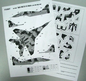 Foxbot - FM48-002 - Masks for digital MiG-29 9-13 Ukrainian Air Force - 1:48