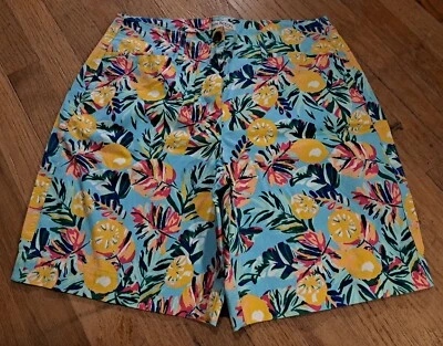 Pantalones Cortos Estampado Kim Rogers Tiro Alto Pequeño 10 P Mujer Limón Floral Elastizados Foto 1 de 4