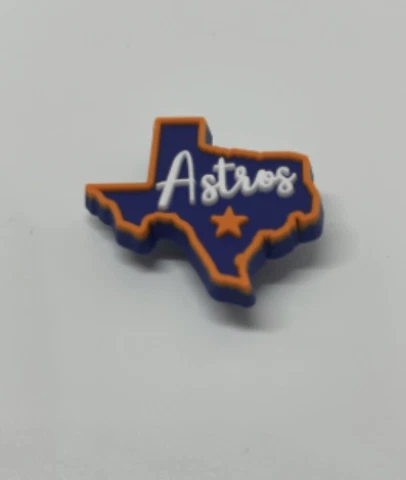 For Houston Astros Baseball Texas Shaped | Shoe Charm Accent Cover