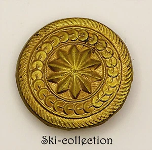Militärischer oder ziviler Knopf. Frankreich, 18. Jh. 28 mm. Holzmontage - Bild 1 von 6