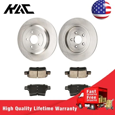 Rotores de frenos traseros y pastillas de cerámica para Ford Five Hundred/Freestyle 2005 2006 2007 Foto 1 de 4