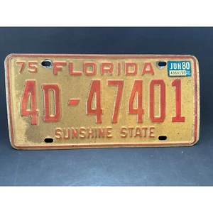 Targa Florida vintage 1975 Sunshine State 4D-47401 - Foto 1 di 2