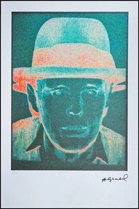 ANDY WARHOL * Joseph Beuys * 57 x 38 cm * signed lithograph * limited # 70/100 - Bild 1 von 11