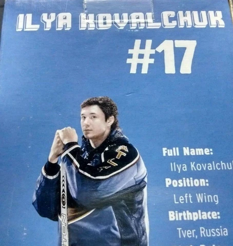 Atlanta Thrashers Ilya  Kovalchuk  #17 Major League Hockey Bobble Head 2005-06 Cover