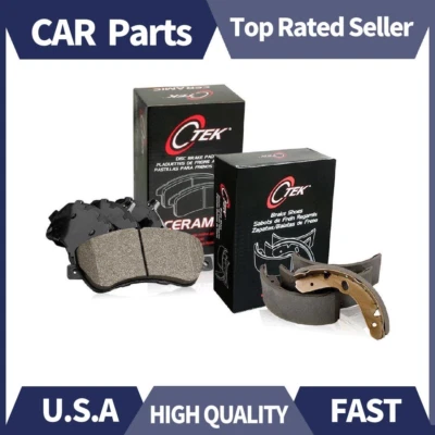 Juego de 2 pastillas de freno y zapatas de freno delanteras + traseras de cerámica para Toyota 4Runner 2001 2002 Foto 1 de 4