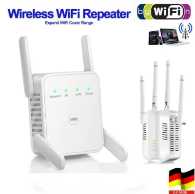 1200Mbps WLAN Repeater Router Range Wifi Signal Booster Verstärker Access Point - Bild 1 von 4