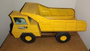 1960's NYLINT Large Pressed Steel 17" Yellow Construction Dump Truck - Picture 1 of 11