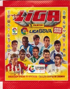 Spain 2015-16 Panini Liga BBVA Soccer Sticker Pack Brazil Version - Picture 1 of 2