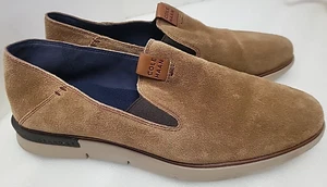 COLE HAAN Grand 0S Mens Loafers Casual Comfort Dress Shoes Sz 10.5M Brown Suede - Picture 1 of 10