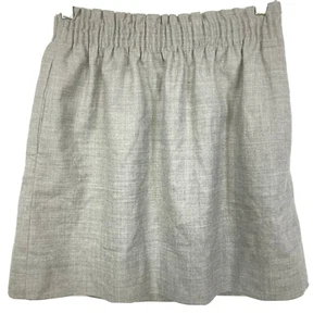 J. Falda Crew Mujer Talla 6 Gris Lana Elástica Cintura Forrada Bolsillos Tirar - Imagen 1 de 9