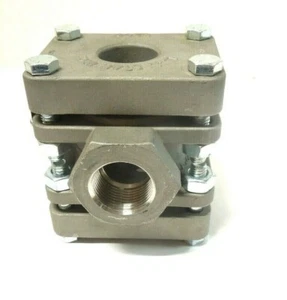 SIGHT FLOW INDICATOR 1" NPT 316SS LJ STAR 2408SHNN1N DOUBLE WINDOW 515 PSI WH1 - Picture 1 of 5