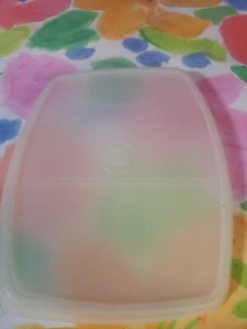 Tupperware #814 Replacement Lid For Packette Divided Lunch Container 814-3 - Picture 1 of 5