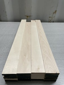 Maple Hardwood Offcuts - 20 Pieces, 48mm X 10mm X 600mm, Planned & Square Edge 3 thumbnail image