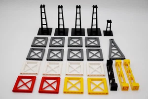 Lego Träger Stützen Menge 25 Stück verschiedene rot gelb schwarz grau Stck. - Bild 1 von 2