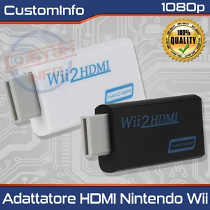 Adattatore Wii2HDMI Convertitore Full HD 1080P Audio Video da Wii a TV HDMI 1080 - Imagen 1 de 10
