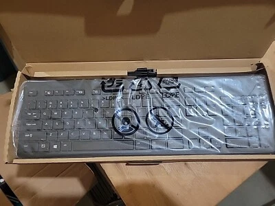 HP Keyboard 803181-001 USB Slim KB Win 8 US Black New - Image 1 of 3