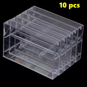 10 x Empty Audio Cassette Tape Cases - Clear - BRAND NEW - Picture 1 of 7
