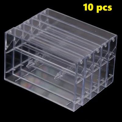 10 x Empty Audio Cassette Tape Cases -  Clear - BRAND NEW - Image 1 of 4