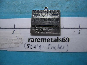 TELEGRAM HAPPY ANNIVERSARY CHARM 5 GRAMS SILVER NICE PIECE FOR MUSIC LOVER D109 - Picture 1 of 2