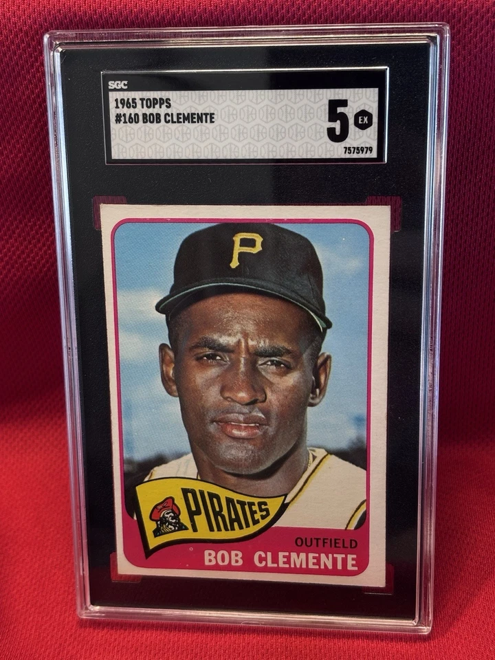 Tarjeta de colección 1965 Topps Bob Clemente graduada SGC 5 Roberto Pirates colores vivos Foto 1 de 3