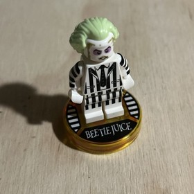 LEGO Dimensions Beetlejuice Mini Figure Dim050 and Tag from 71349