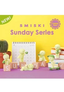 Dreams Smiski Sunday Series genuine collectible glow in the dark figure gift - Picture 1 of 15