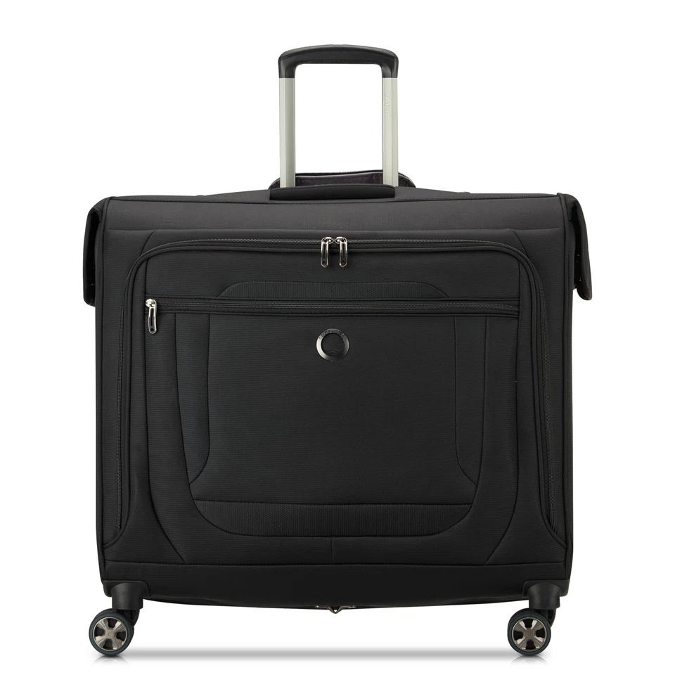 DELSEY Paris Luggage Helium DLX Garment Bag with Spinner Wheels Black 24 Inch