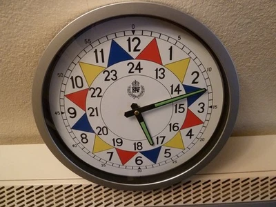 RAF SECTOR WALL CLOCK 30cm SILVER. - Image 1 of 4