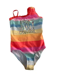 Juicy Couture Girl's Size 5 One Piece Rainbow W/50+ UVA/UVB SUN Bathing Suit NWT - Picture 1 of 8