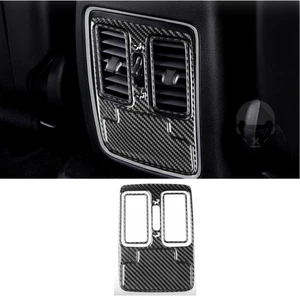 Carbon Fiber Rear Air Vent Outlet Panel Cover Trim For Dodge Durango 2014-2020 - Picture 1 of 9