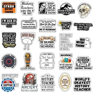 Geschichtslehrer Aufkleber - Vinyl Aufkleber für Wasserflaschen und Schoß - Bild 1 von 5