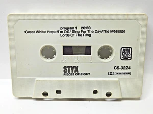Cassette TAPE ONLY STYX Pieces of Eight CS-3224 - Picture 1 of 2