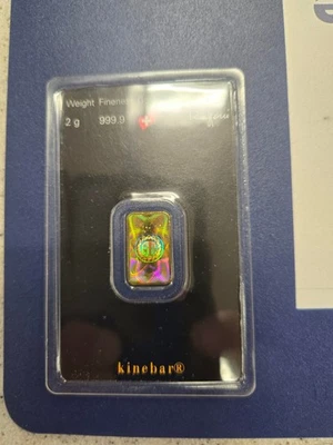 2 Gram Argor Heraeus Kinebar Gold Bar (New w/ Assay) - Image 1 of 2