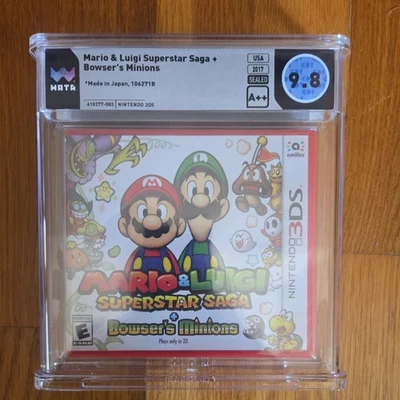 Mario & Luigi: Superstar Saga + Bowser's Minions WATA 9.8 A++ Graduado WATA Foto 1 de 2