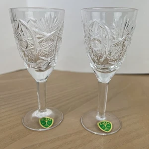 Kusak Brilliant Cut Crystal Chantilly Lace Design 1970’s Bohemian Czech Glass - Picture 1 of 6