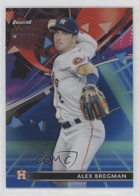 2021 Topps Finest Purple/Aqua Vapor Refractor /250 Alex Bregman #83 - Image 1 of 2