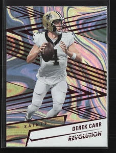 2025 Panini Revolution #27 Derek Carr Red Swirl New Orleans Saints - Picture 1 of 2