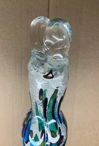 "Hermosa escultura multicolor de 22"" para amantes del cristal de Murano" - Imagen 1 de 16