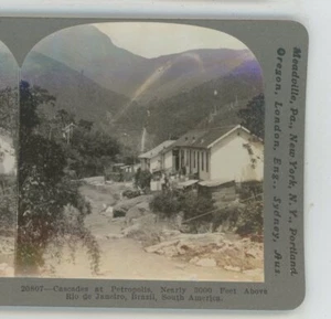Cascade at Petropolis Rio de Janeiro Brazil S.A. Keystone Stereoview - Bild 1 von 2