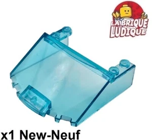 Lego 1x Windscreen 6x6x1 2/3 pare-brise voiture bleu trans light blue 65632 NEUF - Imagen 1 de 1