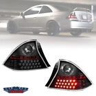 LED Tail Lights For 2001 2002 2003 Honda Civic Coupe Rear Brake Lamps Clear Lens