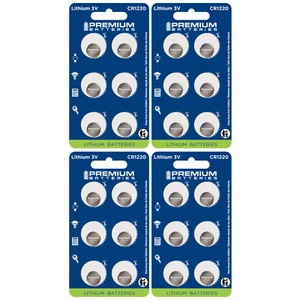 Premium Batteries Panasonic CR1220 3V Child Safe Lithium Coin Cell (24 Count) - Picture 1 of 8