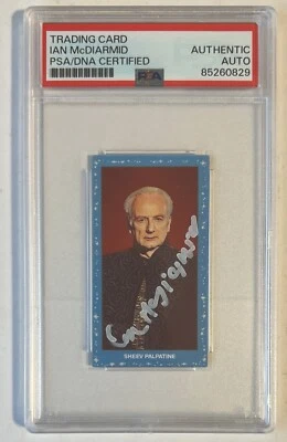 2023 Topps 206 Blue • Emperor Palpatine Ian McDiarmid PSA DNA Signed AUTO RARE - Imagem 1 de 2