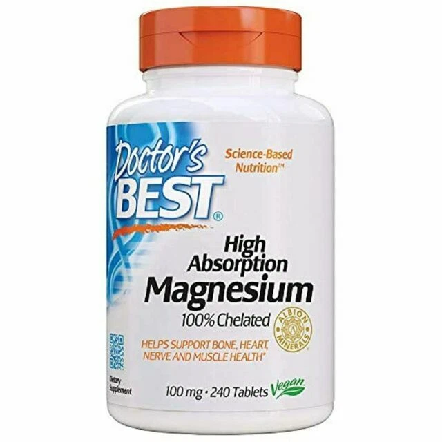 Doctor's Best High Absorption Magnesium Tablets 240 Pieces