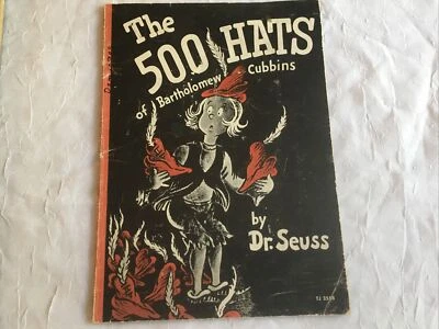 Vintage 1966 Paperback Dr. Seuss THE 500 Hats of Bartholomew Cubbins - Image 1 of 4