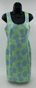 Vineyard Vines mintgrün mit blauen Meeresfächern ärmelloses Kleid Damengröße 4 " - Bild 1 von 8