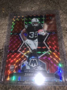 2022 Mosaic Zamir White Red Prizm Hobby RC #334 Raiders - Bild 1 von 3