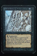 Magic The Gathering MTG WALL OF BONE ALPHA MP Moderately Played