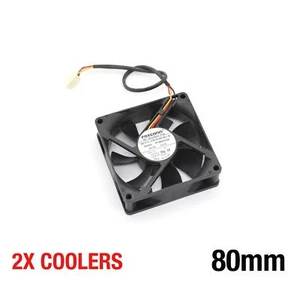 2x FOXCONN PV802512M COOLER LÜFTER FAN 80x80x25mm 25MM 80MM 12V HP 378339 0.2A - Bild 1 von 4